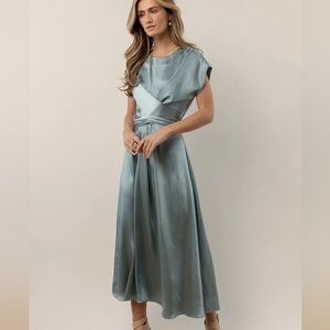 BÖHME ROSALIND MIDI DRESS IN BLUE